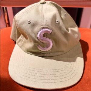 Light green S Cap Embroidered